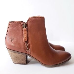 Frye- Judith Leather Bootie in Whiskey (NEW)